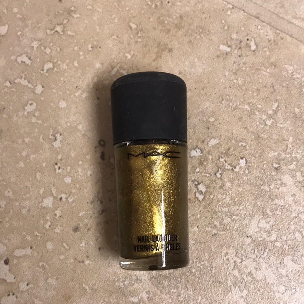 MAC gold nail polish